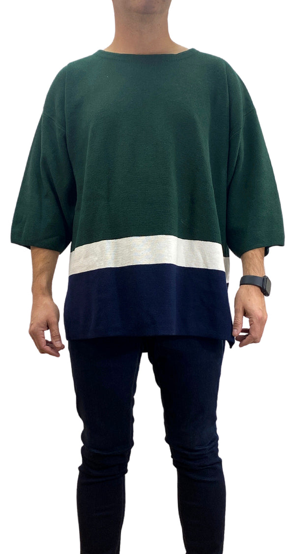 Sweater Verde Franjas
