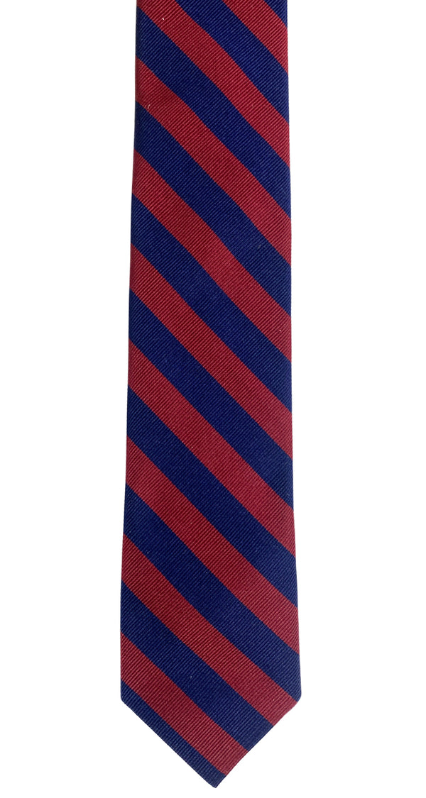 Corbata Rayas Burdeo Y Azul