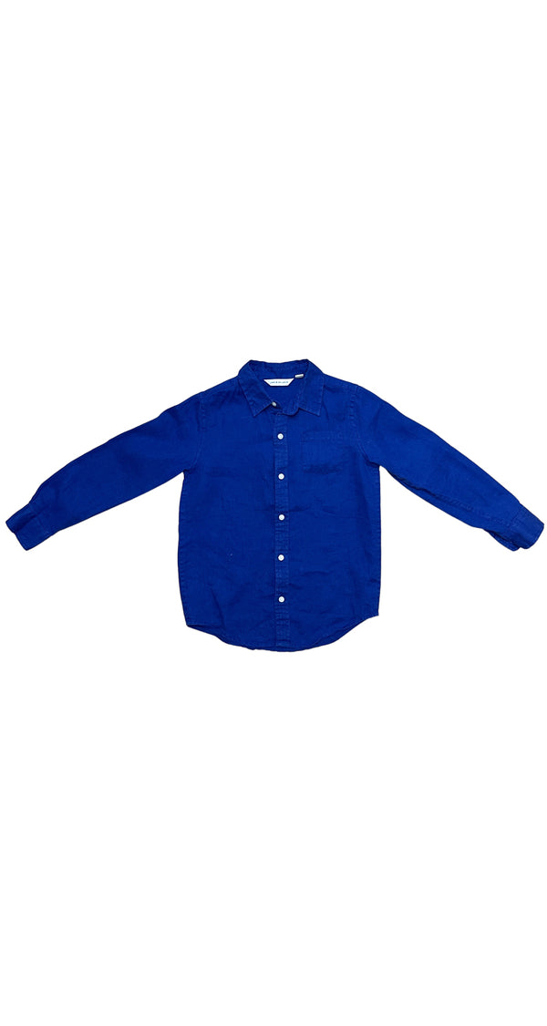 Camisa Azul Lino