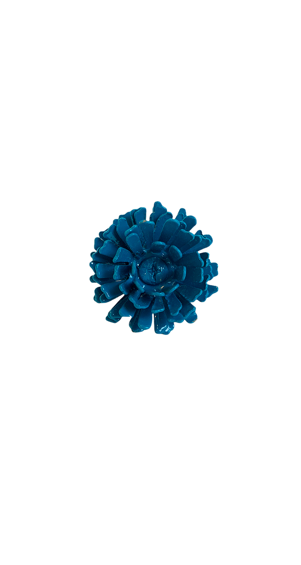 Tiradores Flor Azul